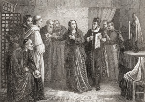 Mariana Pineda just before her execution.  Mariana de Pineda y Muñoz aka Mariana Pineda
