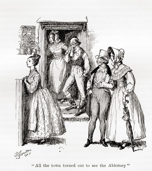 Illustration from the novel Cranford by Elizabeth Gaskell