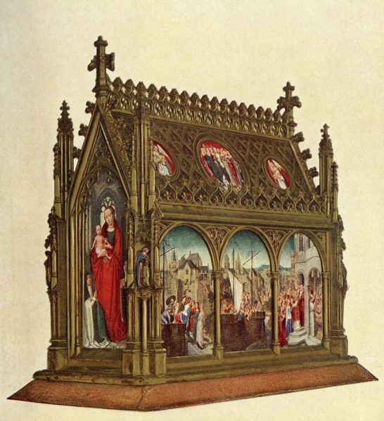 Virgin and Child, reverse of the Reliquary of Saint Ursula,,
