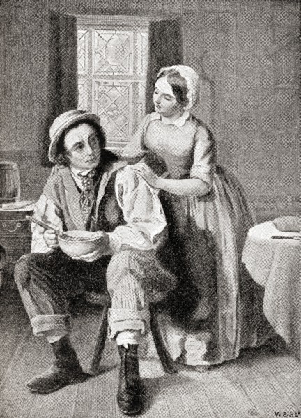 Charles Dickens as Captain Coldstream