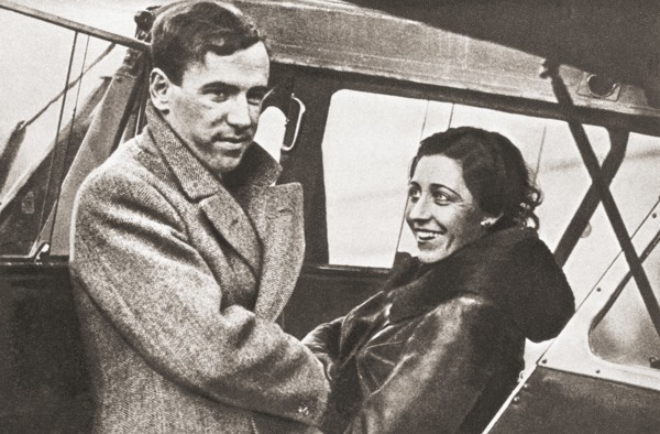 Amy Johnson says farewell to her husband