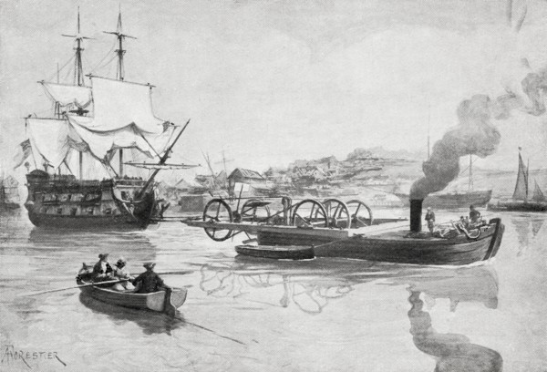 One of the first successful steam boats
