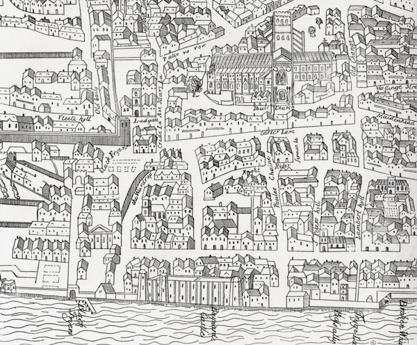 Plan of London around St