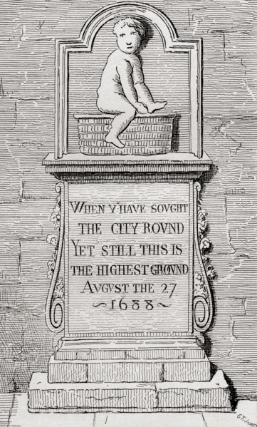 The Old Stone in Panyer Alley, London, England,