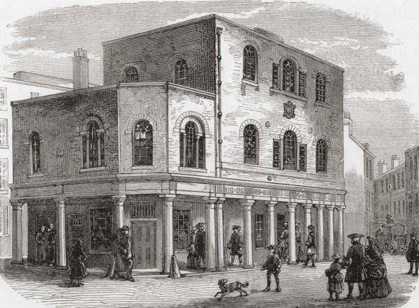 The old King's Weigh House Chapel, Little Eastcheap, London, England