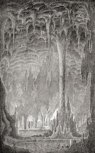 A stalactite cavern