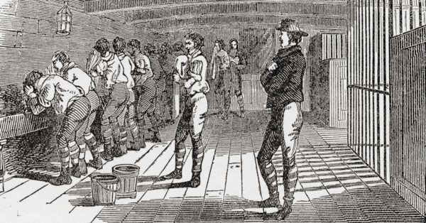 The washing room on board The HMS York