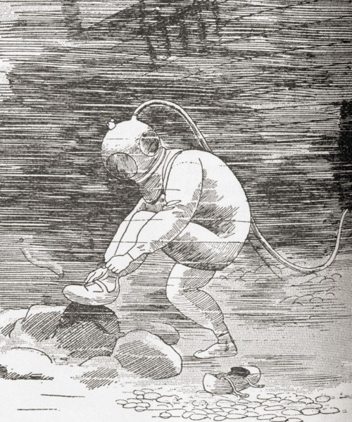 A deep sea diver