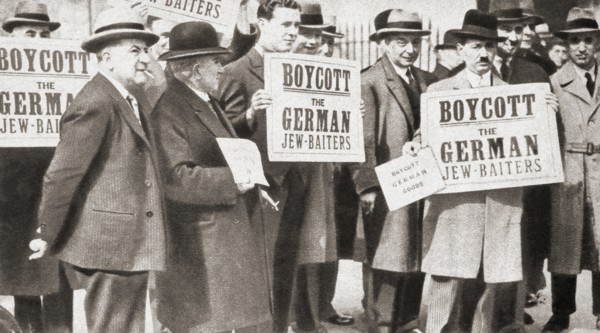 Protests against Hitler's anti-Jewish doctrine, London, England,