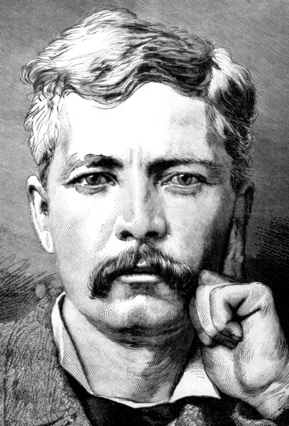Henri morton stanley, english explorer and traveller, journalist with livingstone in africa 1876