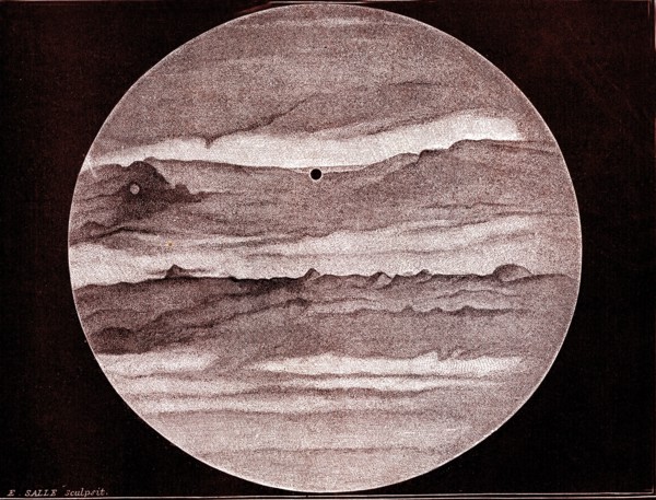 Jupiter, drawing by warren de la rue 1877