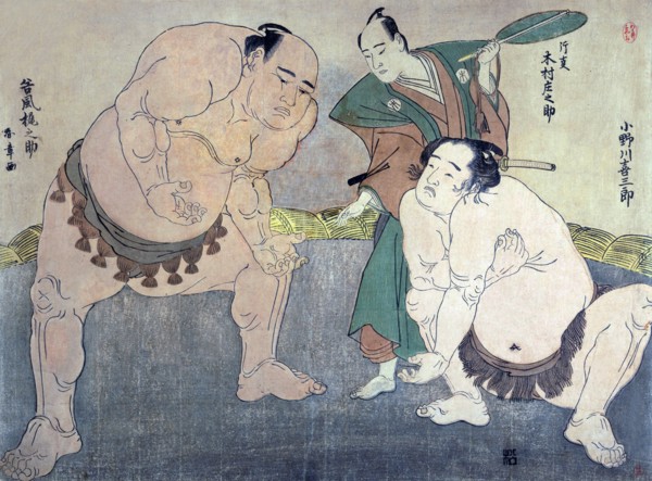 Sumo Wrestlers & Referee
