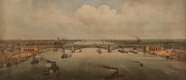 Bridge over the Mississippi at St. Louis, Missouri