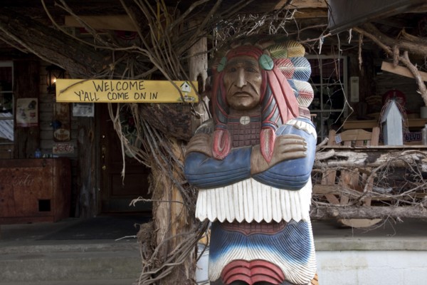 Cigar Store Indian at the Hillbilly Mall