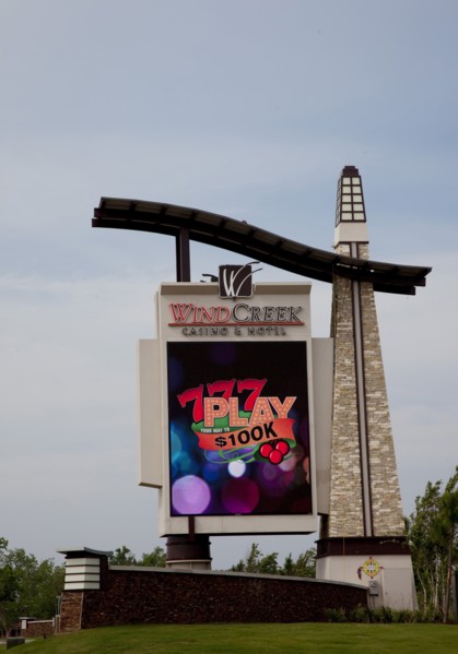 Wind Creek Casino sign