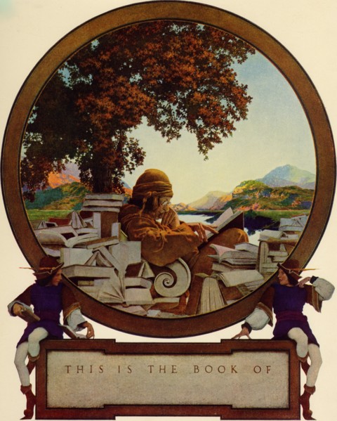 Knave of Hearts - Bookplate - The reading of books