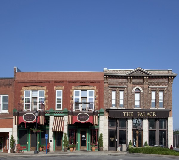 Historic buildings in downtown Tuscumbia, Alabama
