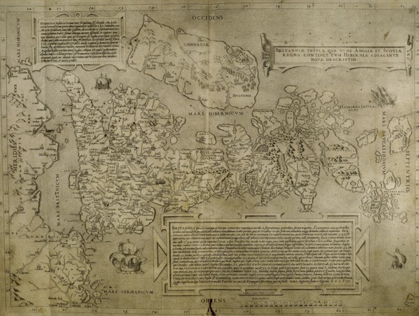 Map of the cities of North Africa. 16th century.