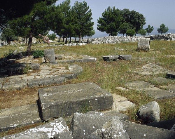 Priene, Agora, Ruins.