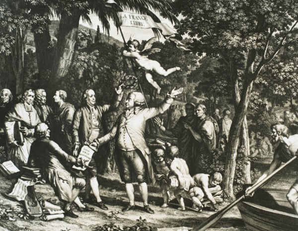 Honore Gabriel Riqueti, comte de Mirabeau (1749-1791). Leader of the early stages of the French revolution. Mirabeau in Champs-Elyses.