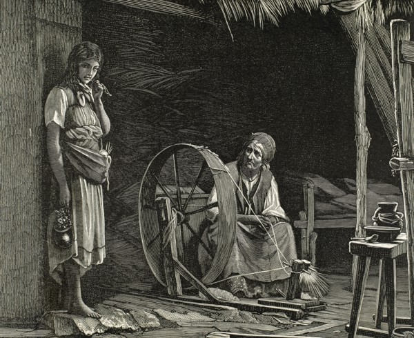 Reprimand. By Lemoj. Engraving published in El Universo Ilustrado, 1884.