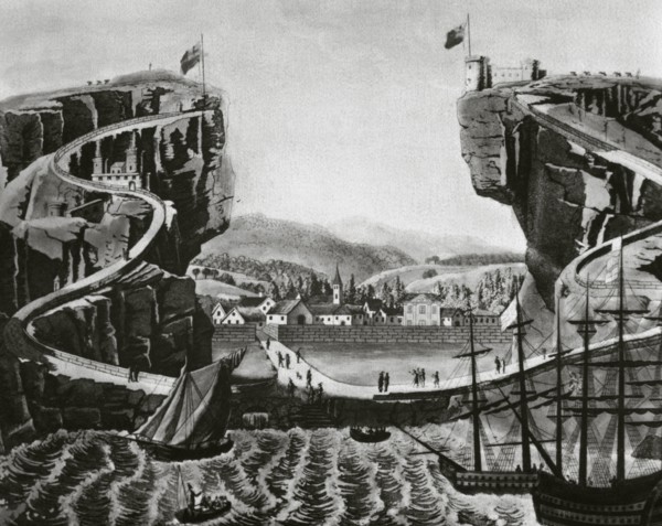 View of the Island of Saint Helena.
