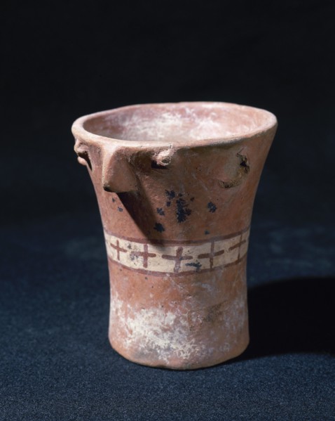 Anthropomorphic ceramic vessel.