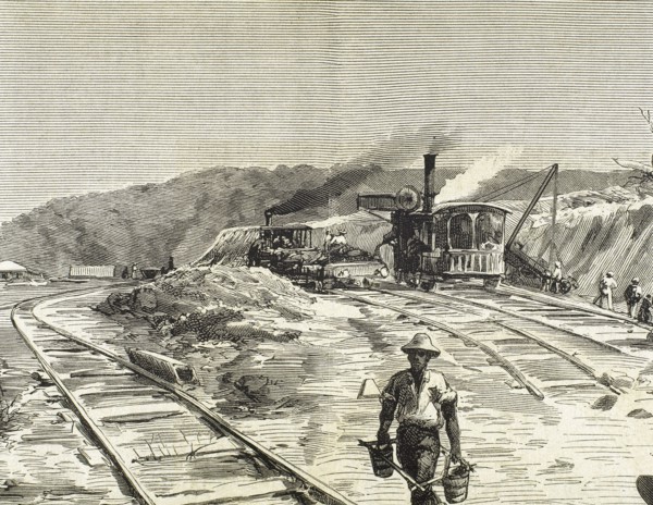 Construction of Panama Canal.