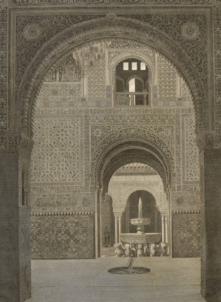 The Alhambra with the Court of the lions.