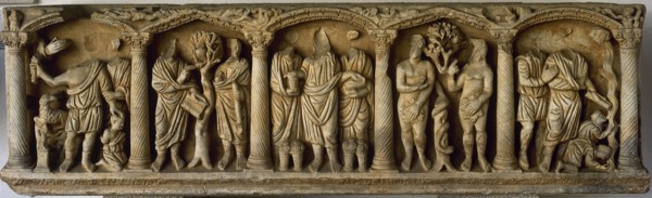 Early Christian sarcophagus.
