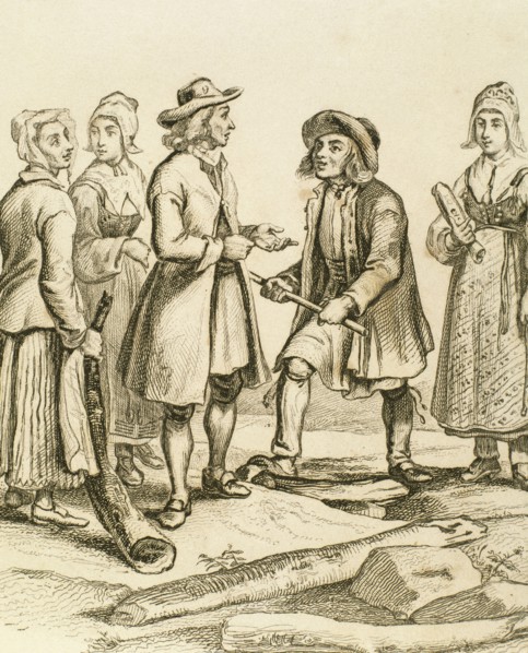 Peasants in typical costume.