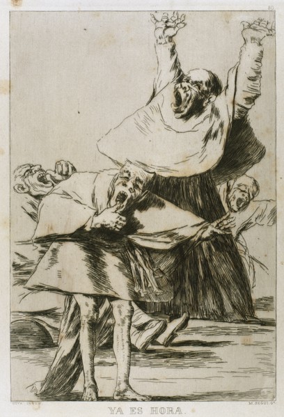 Francisco Goya (1746-1828). Caprices. Plaque 80. It is time. Prado Museum. Madrid.
