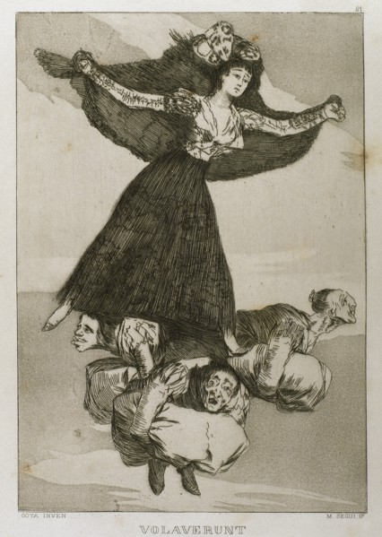Francisco Goya (1746-1828). Caprices. Plaque 61. They have flown. Prado Museum. Madrid. Spain.