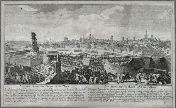 Entry of the troops of Philip V in Barcelona.