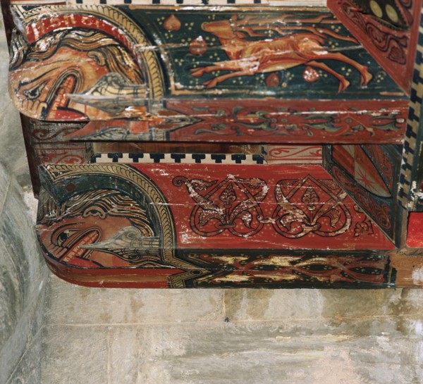 Spain. Aragon. La Puebla de Castro. Mudejar aljarfe (14th. Century) in the Choir of the Church of San Roman de Castro.