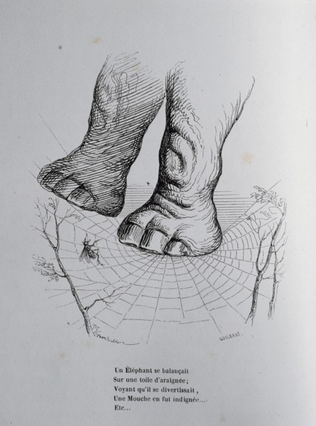 Caricature of The private and public life of animals.