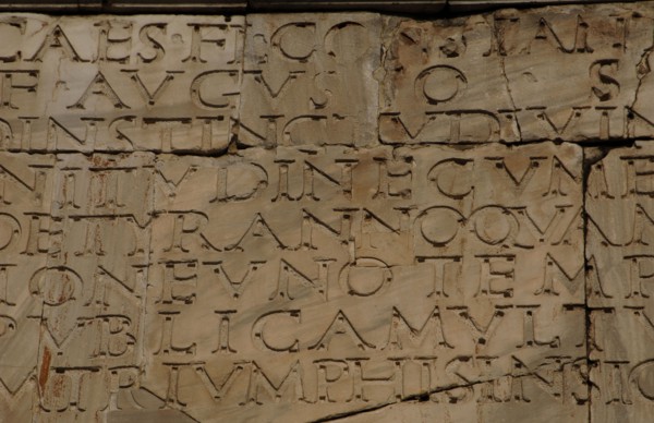 Arch of Constantine. Latin inscription.