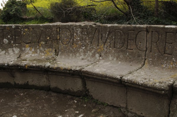 Pompeii. Roman inscription.
