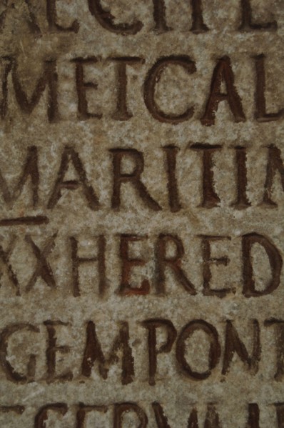 Praefectus annonae. Inscription, base on ancient manuscript, placed for the prefect C. iunius Favianus.