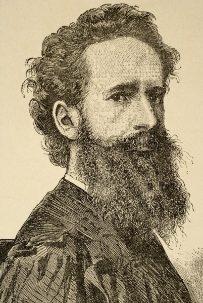 Hans Makart (1840 - 1884). Austrian academic history painter, designer, and decorator, Engraving.