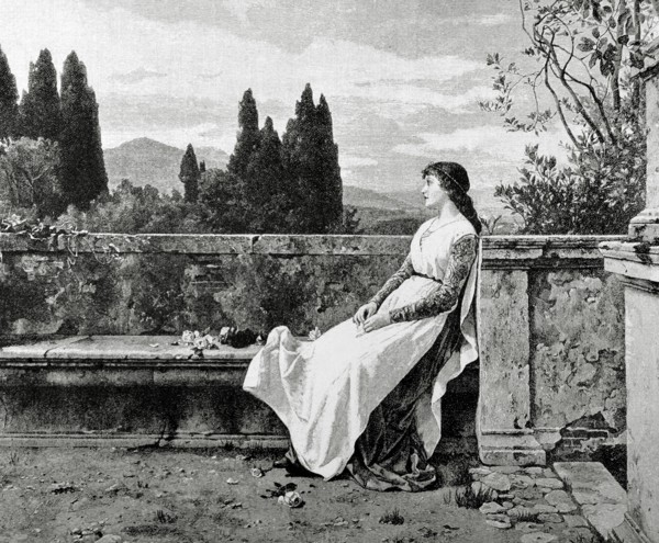 Matilda of Tuscany (1046-1115). Italian noble. Engraving.