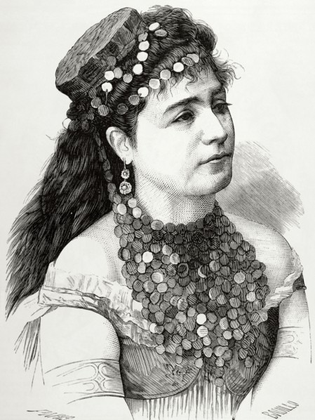 Rosita Mauri (1850-1923). Dancer and ballet teacher. Engraving, 1880.