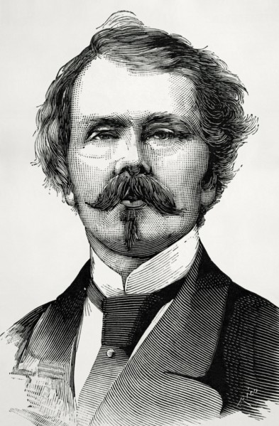 Thomas Mayne Reid (1818-1883). Scots-Irish American novelist. Portrait.