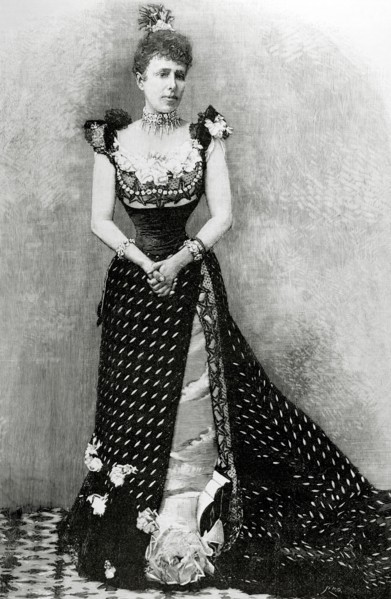 Maria Christina of Austria (1858-1929). Queen of Spain. Second wife of King Alfonso XII. Engraving,1880.