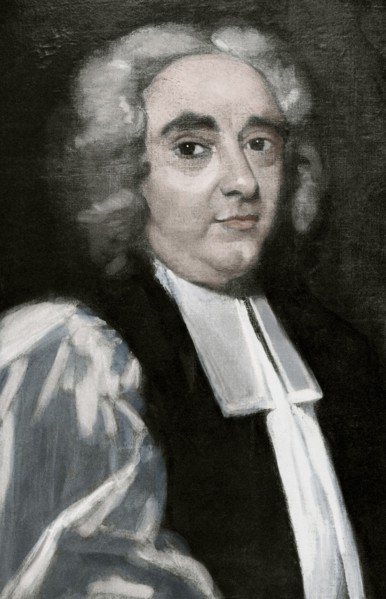 George Berkeley (1685 - 1753), known as Bishop Berkeley. Anglo-Irish philosopher. Engraving. Colored.