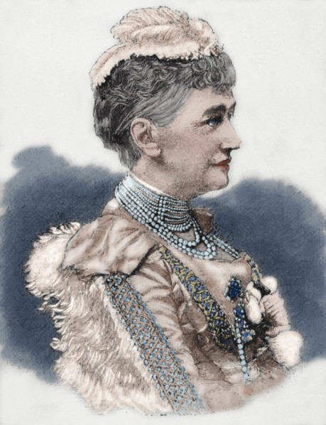 Louise of Hesse-Kassel (1817-1898). Engraving. Colored.