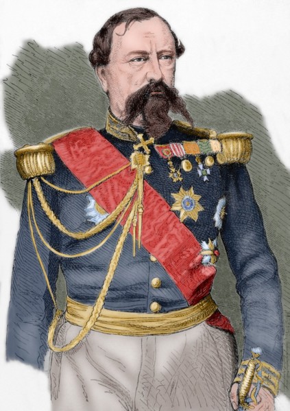 Edmond Le Boeuf (1809-1888). Engraving. Colored.