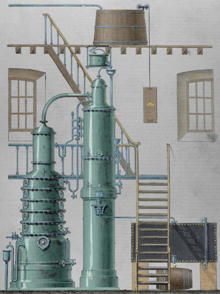 Egrot apparatus. Alcohol destillation.
