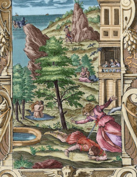 Death of Pyramus and Thisbe.