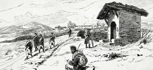 Town of Elgueta from the old road of Vergara.